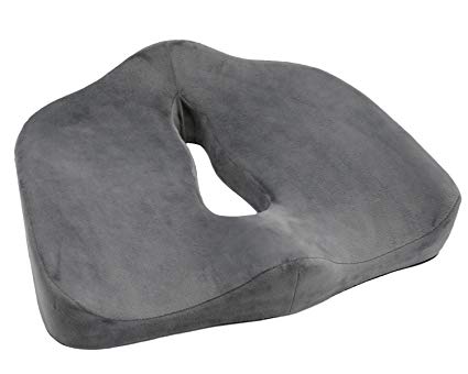 ANTEQI Seat Cushion Comfort Memory Foam Chair Cushion Non-Slip Orthopedic Coccyx Cushion for Home Office Wheelchair Car Airplane Seat