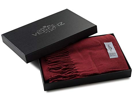 Veronz Super Soft Luxurious Classic Cashmere Feel Winter Scarf With Gift Box