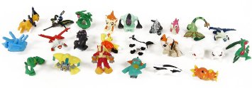 Pokemon Set of 24 pieces - 1 Inch Mini Action Figure Set Also Suitable for Cake Toppers