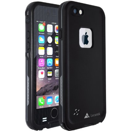 Locustek FLUX Line - Waterproof Case for Apple iPhone 6 Plus / 6s Plus ( IP68 Certified ) Black
