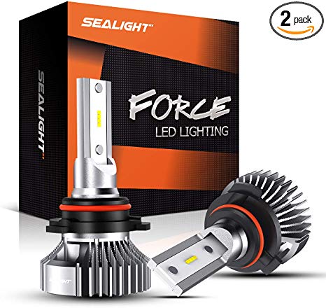 SEALIGHT 9006/HB4 LED Fog Light Bulbs, Cool 6000K Xenon White, 4000 Lumen, Non-polarity