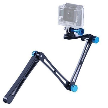 Smatree® SmaPole X1 Aluminium Foldable Multi-functional Pole/Monopod with Tripod Mount Adapter   Thumbscrew   Wrench For Gopro Hero 4, 3 , 3, 2, Hero & Cameras with 1/4" Screw Port Universal -Blue