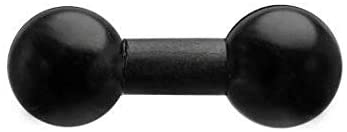 Dual 1" Ball Extension with Plastic Shaft. Rubberized Coating on Balls. Compatible with RAM and 1" Ball Systems from Arkon, iBolt and More. Tackform Enterprise Series.