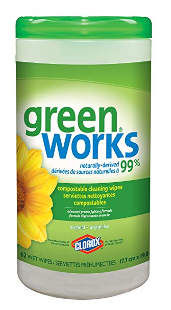 Green Works original cleaning wipes, 62 Count