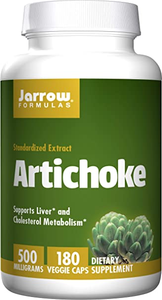 Jarrow Formulas Artichoke 500, Supports Liver and Cholesterol Metabolism, 500 mg, 180 Caps