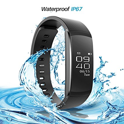 Smart Watch, iWOWN I6pro Smart Bracelet Heart Rate Monitor Pedometer Sport Step Tracker Calorie Counter Sleep Monitor Call reminder Touch Screen Waterproof IP67 for iPhone Android Smartphone