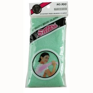 Salux Nylon Japanese Beauty Skin Bath Wash Cloth/Towel- Aquamarine Green