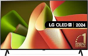 LG OLED55B46LA 55-Inch 4K UHD Smart TV, (α8 AI Processor, Dolby Atmos, Freeview Play and Amazon Alexa, 120Hz), Black [Model 2024]