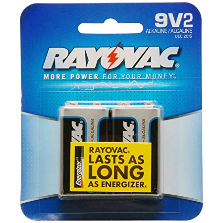 Alkaline 9Volts Battery 2 Pack