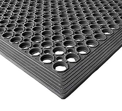 Envelor Home and Garden Durable Anti-Fatigue Restaurant Bar Drainage Rubber Floor Mat (Various Sizes) (36 X 60 Inches)