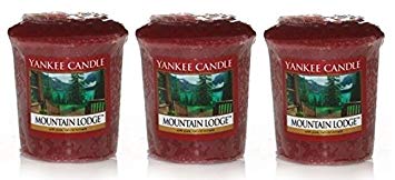 Lot of 3 Yankee Candle MOUNTAIN LODGE Sampler® Votive Candles 1.75 oz