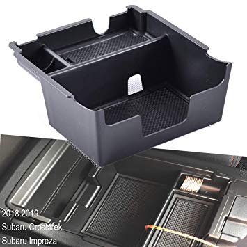 EDBETOS Organizer for Subaru Crosstrek Subaru Impreza 2018 2019 Center Console Armrest Organizer Accessories Tray, Armrest Box Secondary Storage