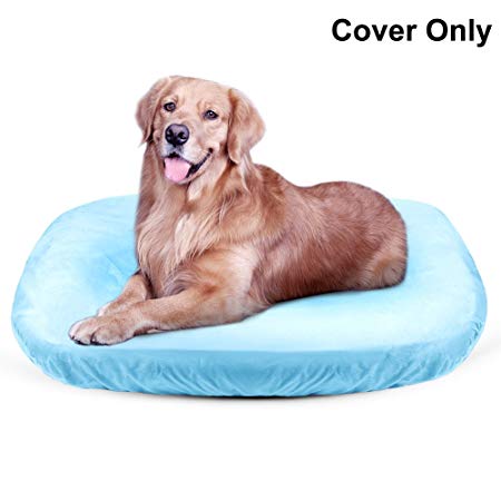 JoicyCo Universal Dog Bed Cover Pet Bed Covers Convenient Case 100% Washable Scratch Proofing Anti-Slip Bottom, 4 Color S-XXL