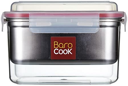 Barocook Flameless Cooker | Rectangular L-size 1200ml Clear 482865 (Japan Import), Model: 482865 , Home & Outdoor Store