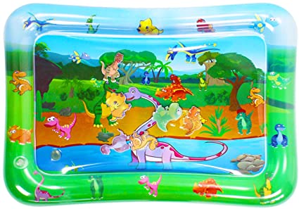 Luchild Inflatable Water Mat for Baby Kids Play Patted Pad Infants & Toddlers Fun Tummy Time Play Activity Center Toy for Baby's Stimulation Growth