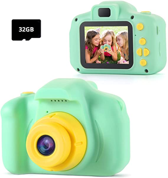 TekHome Toys for 3-6 Year Old Boys, Kids Camera,Best Christmas Birthday Gifts for Girls Age 4-10,1080P Video Camcorder for Children,Green.