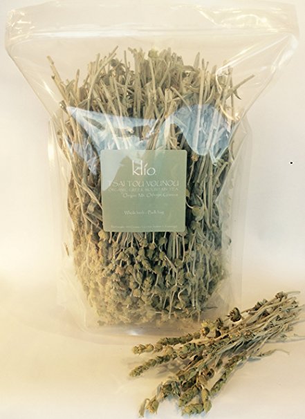 Greek Mountain Tea - 115 servings, Bulk Bag, Certified Organic, Whole Herb, 12.15oz