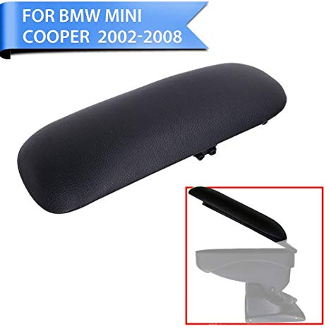 Jade Onlines Center Console Armrest for Mini Cooper 2002-2008 51166954297 (Black ABS Plastic   PU Leather)