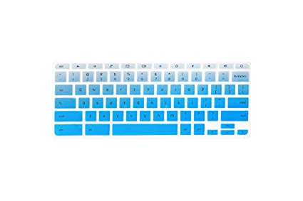 Keyboard Cover for Acer Chromebook R13 CB5-312, Chromebook R11 CB3-131 CB5-132T, Acer Premium R11 Chromebook,Acer Chromebook 14 CB3-431 CP5-471, Chromebook Spin 13 CP713 - Gradual Blue