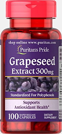 Puritan's Pride Grapeseed Extract 300 mg-100 Capsules