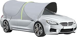 Car Sunshade Roof, Car Windshield Sun Car Umbrella, Universal Car Tent, Sun Shade Cover, Outdoor Car Vehicle Tent Anti-UV Sun-Proof for Outdoor Barbecue Fishing Universal, A: Silver