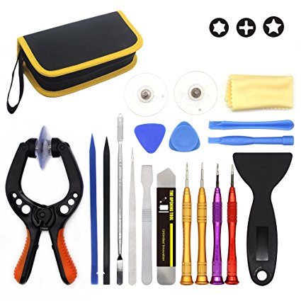 E.Durable LCD Screen Opening Pliers, Universial Screen Replacement Repair Full Kits for iPhone7 7plus iPhone Series, Ipads, Ipad Air, Ipods, Samsung Galaxy and More (Tool Set 1)