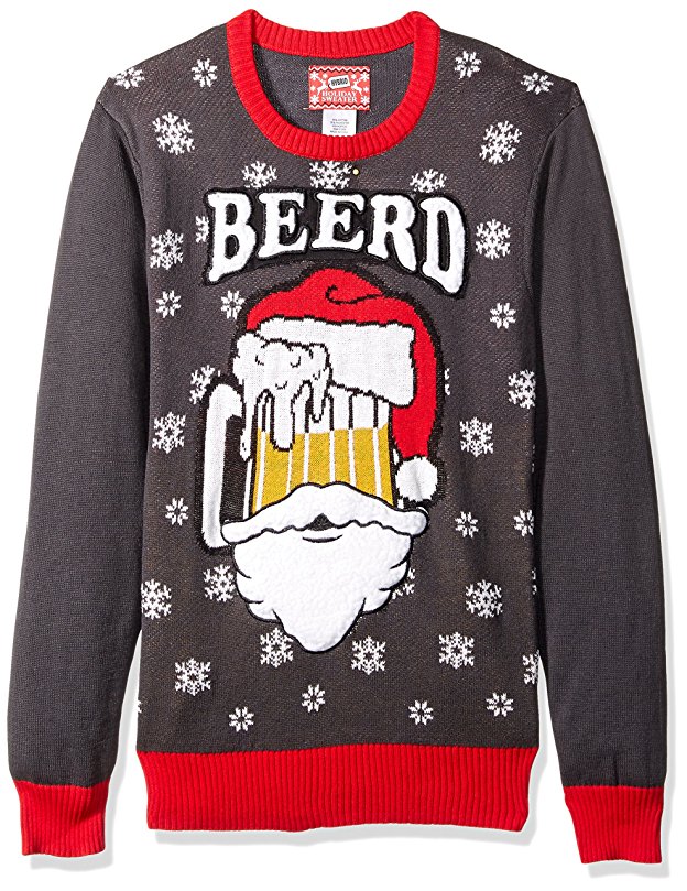 Hybrid Men's Beerd Ugly Christmas Sweater