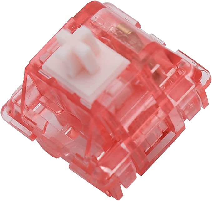 EPOMAKER Ajazz Diced Fruit Peach Switch, Linear, 45 1 Pieces for Mechanical Keyboard Replacement(Ajazz Peach Switch)