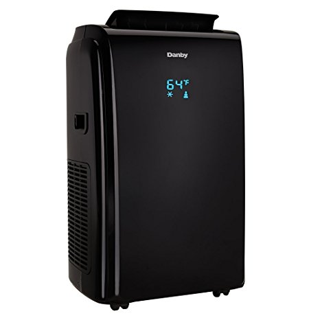 Danby 12000 BTU 3-in-1 Portable Air Conditioner and Dehumidifier   Remote, Black