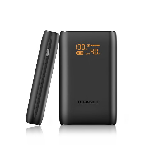 TeckNet PowerTitan 1st Gen 12800mAh 3-Port 4A Output USB Portable Charger External Battery Power Bank USB-C Charger with BLUETEK Smart Charging Technology 2A Input Fast Power Reload for Apple iPhone iPad and Samsung Galaxy and More