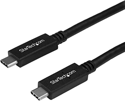 StarTech.com 6 ft (1.8 m) USB C to USB C Cable - 5A, 100W PD 3.0 - Certified Works with Chromebook - USB-IF Certified - M/M - USB 3.0 5Gbps - USB C Charging Cable - USB Type C Cable (USB315C5C6)