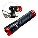 FirstOneOut LED Waterproof Front and Back Bike Light Set - Mountable Without Tools - Sleek and Durable - Good for Racing and Mountain Bikes Batteries Included