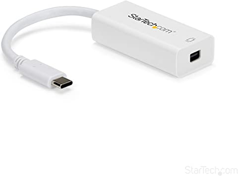 StarTech.com USB-C to Mini DisplayPort Adapter - 4K 60Hz - White - USB 3.1 Type-C to Mini DP Adapter (CDP2MDP)