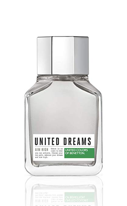 United Colors of Benetton United Dreams Eau de Toilette Spray for Men, Aim High, 3.4 Ounce