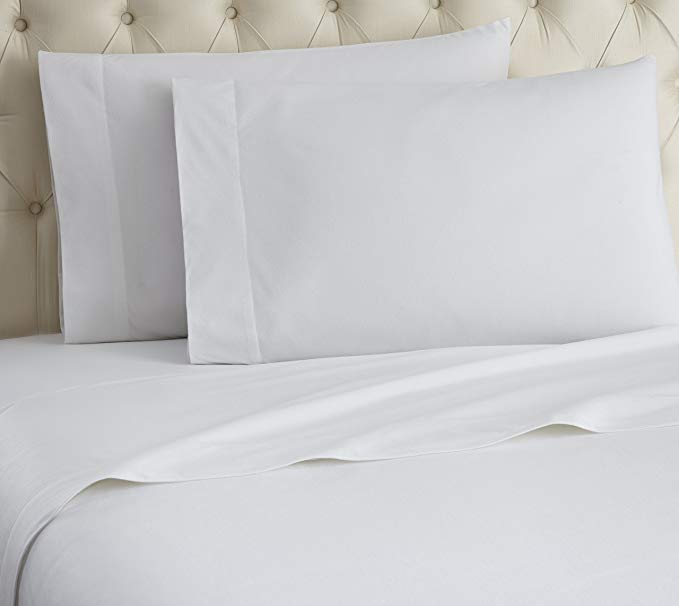 Shavel Home Products Micro Flannel Sheet Set, King, White