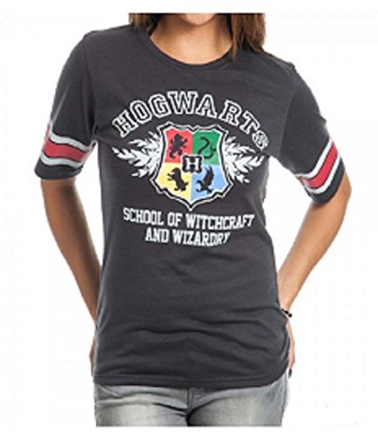 Harry Potter Hogwarts Juniors Black Hockey T-Shirt