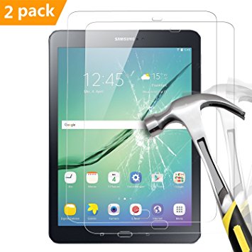 [2 Pack] Samsung Galaxy Tab A 10.1 Screen Protector, Flycool Premium HD Clear Tempered Glass Screen Protector for Samsung Galaxy Tab A 10.1 Inch