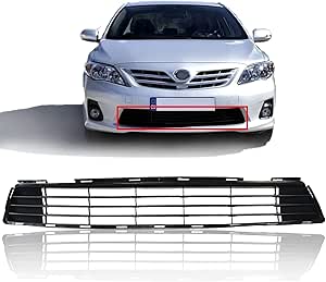 Bewild Front Bumper Lower Grille Fit For 2011-2013 Toyota Corolla Black Bumper Center Insert Grill Assembly Replacement Accessories 5311202280 TO1036125