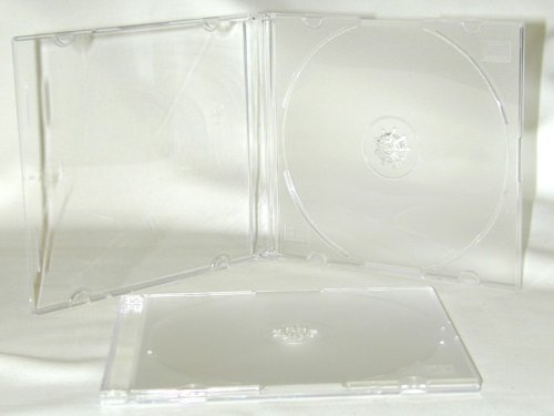 200 SLIM Clear CD Jewel Cases