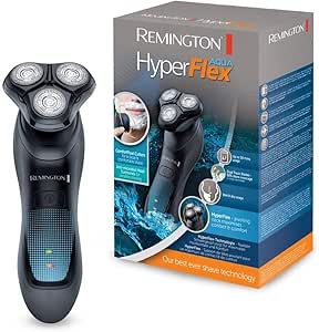 Remington Rasoir Electrique [Antimicrobien Précison Confort] HyperFlex Aqua (Lames Ultra précises ,Voltage Universe, Secteur/Sans fil-Batterie Lithium 50 min, Wet&Dry, Ecran Digital) Tondeuse XR1430