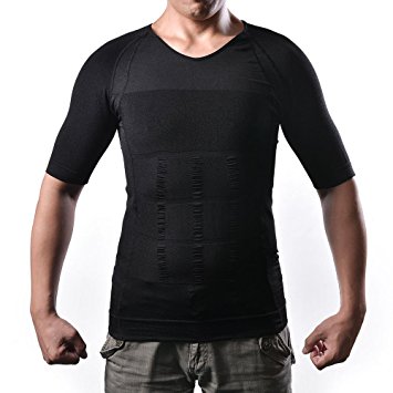 Men's Body Shaper For Men Slimming Vest Tummy Waist lose Weight Compression Shirt, Men's Elastic Sculpting Vest Thermal Compression Base Layer Slim Compression Muscle Tank Shapewear for Men