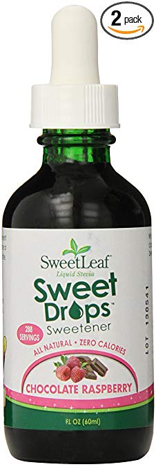 SweetLeaf Sweet Drops Liquid Stevia Sweetener, Chocolate Raspberry, 2 Ounce (Pack of 2)