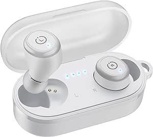 TOZO T10 Wireless Earbuds Bluetooth 5.3 Headphones, 55H Playtime with Wireless Charging Case, App Customize EQ, Ergonomic Design IPX8 Waterproof Headset Powerful Sound for Workout, Calls