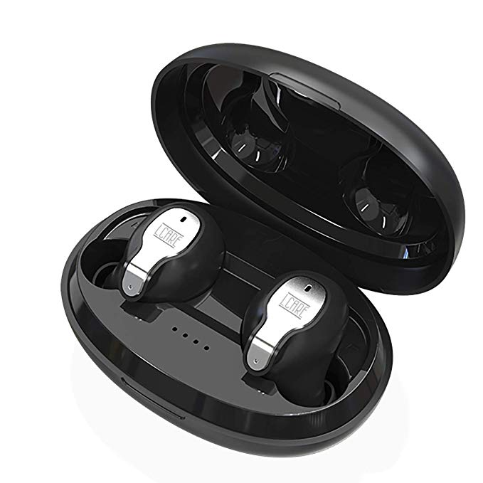 LCARE Airdots TWS True Wireless Earbuds with BT v5.0, IPX 4 Sweat and Water Resistance, in-Built Mic with Voice Assistant (Black)
