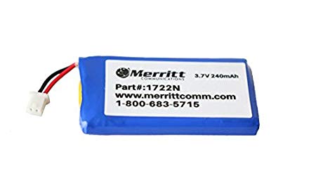 Merritt Compatible Plantronics Battery Replacement For C052, CS50, CS55, CS351n and CS361n Wireless Headsets