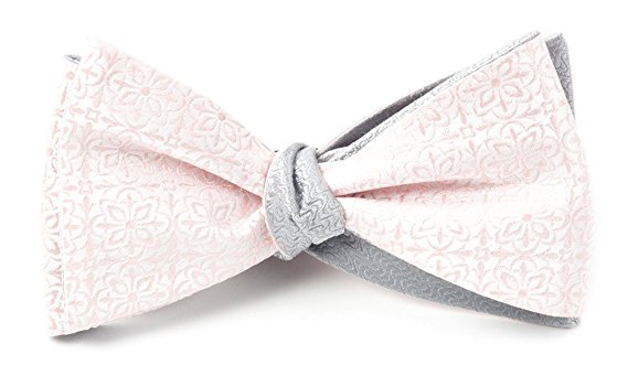 100% Woven Silk Opulent Static Blush Pink Self-Tie Bow Tie