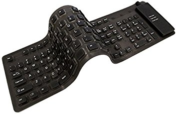 Adesso Flexible Full-Sized Keyboard - USB and PS/2 (AKB-230)