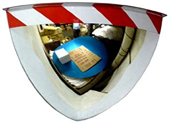 See All PV18- 90RT Panaramic Quarter Dome Plexiglas Security Mirror, 90 Degree Viewing Angle, 18" Diameter