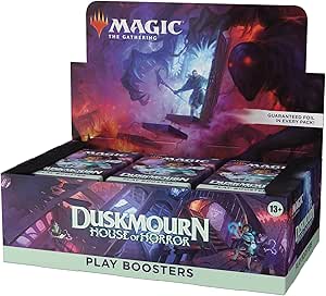 Magic: The Gathering Duskmourn: House of Horror Play Booster Box - 36 Packs   Limited-Time MTG Arena Sleeve Promo