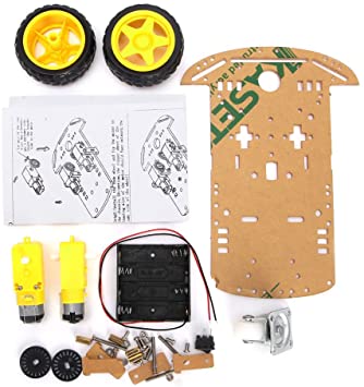 WINGONEER Smart Motor Robot Car Battery Box Chassis Kit Speed Encoder For Arduino - Two rounds
